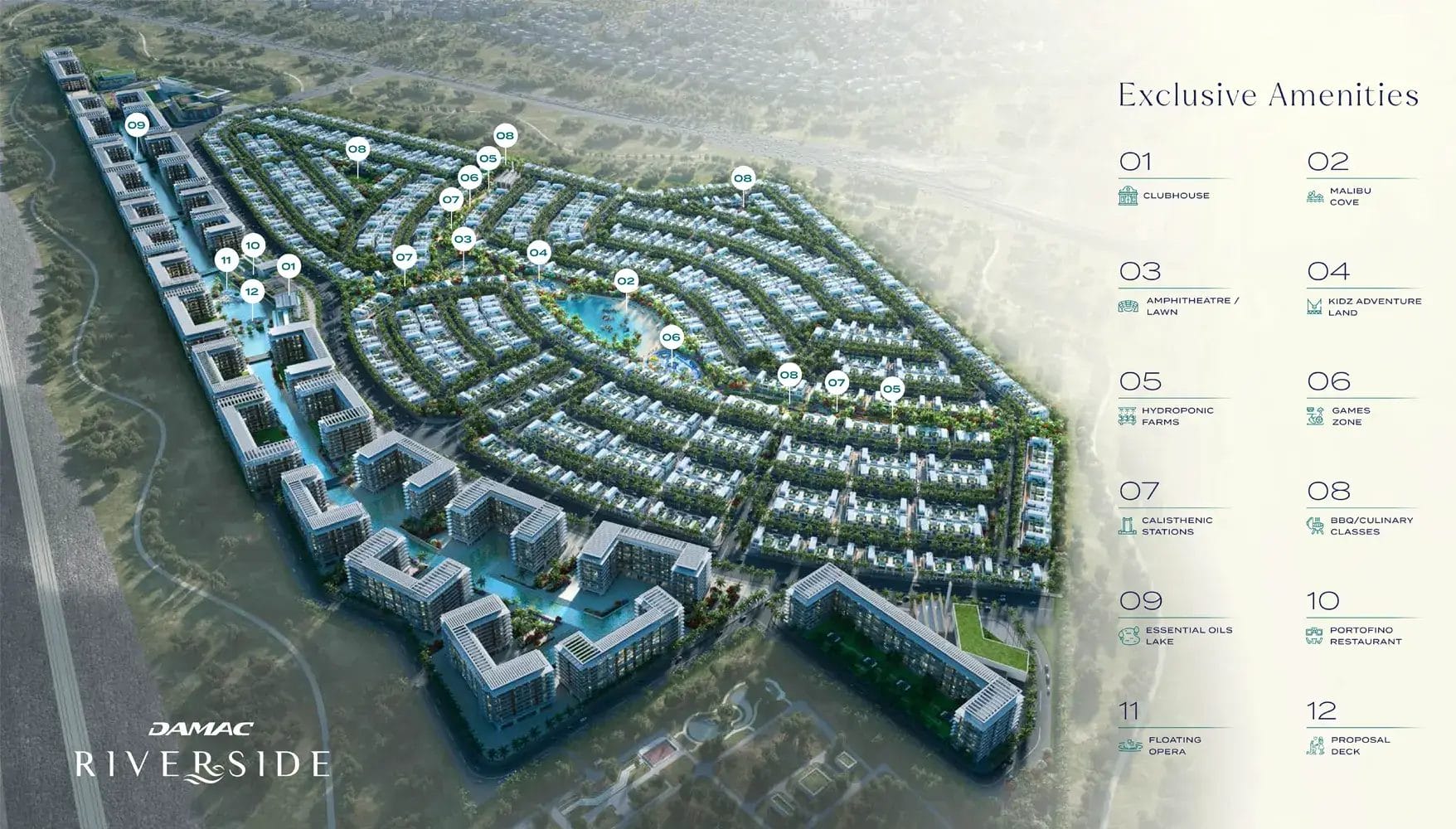 Damac Riverside locatie 2